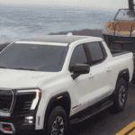 GMC Sierra EV driving