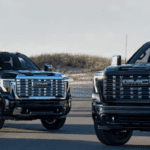 GMC Sierra 2500 showcasing advanced infotainment and leather seats at Nalley Brunswick GMC