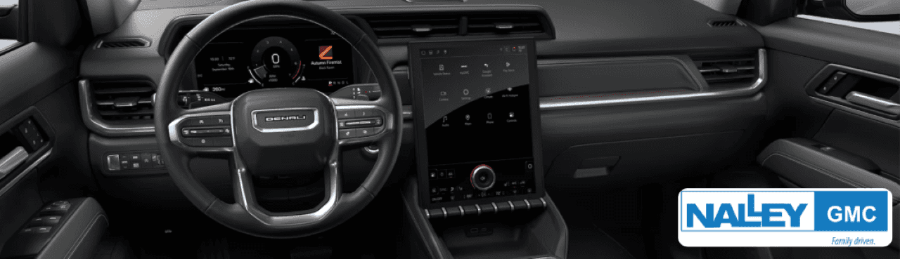 Interior view of the GMC Terrain- Deanli showcasing its premium design, technology features, and spacious cabin.
