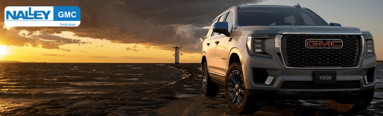 GMC Yukon full-size SUV parked outside dealership near Jacksonville