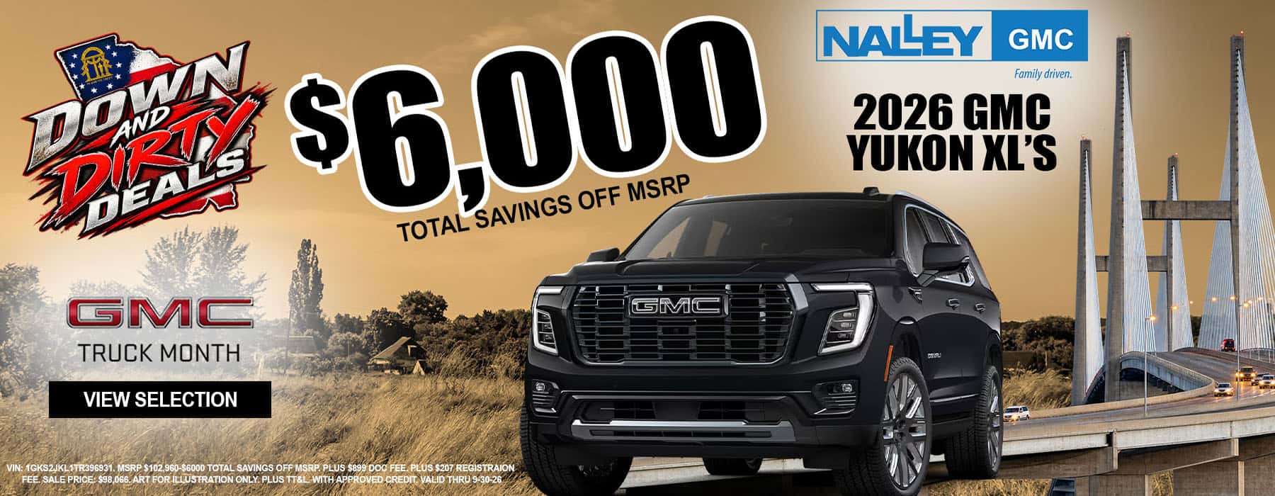 Sept 2026 GMC YUKON DENALI - $6,000 OFF MSRP
