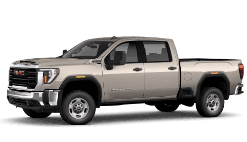 2026 GMC Sierra 2500 HD Pro in Coastal Dune in three quarter angle.