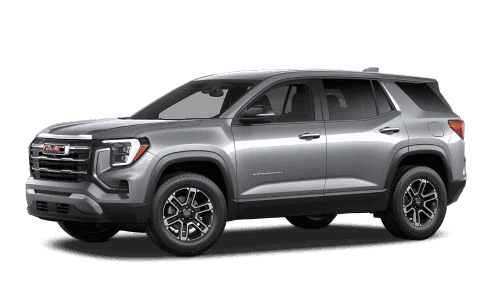 2026 GMC Terrain Elevation in Sterling Metallic in three quarter angle.
