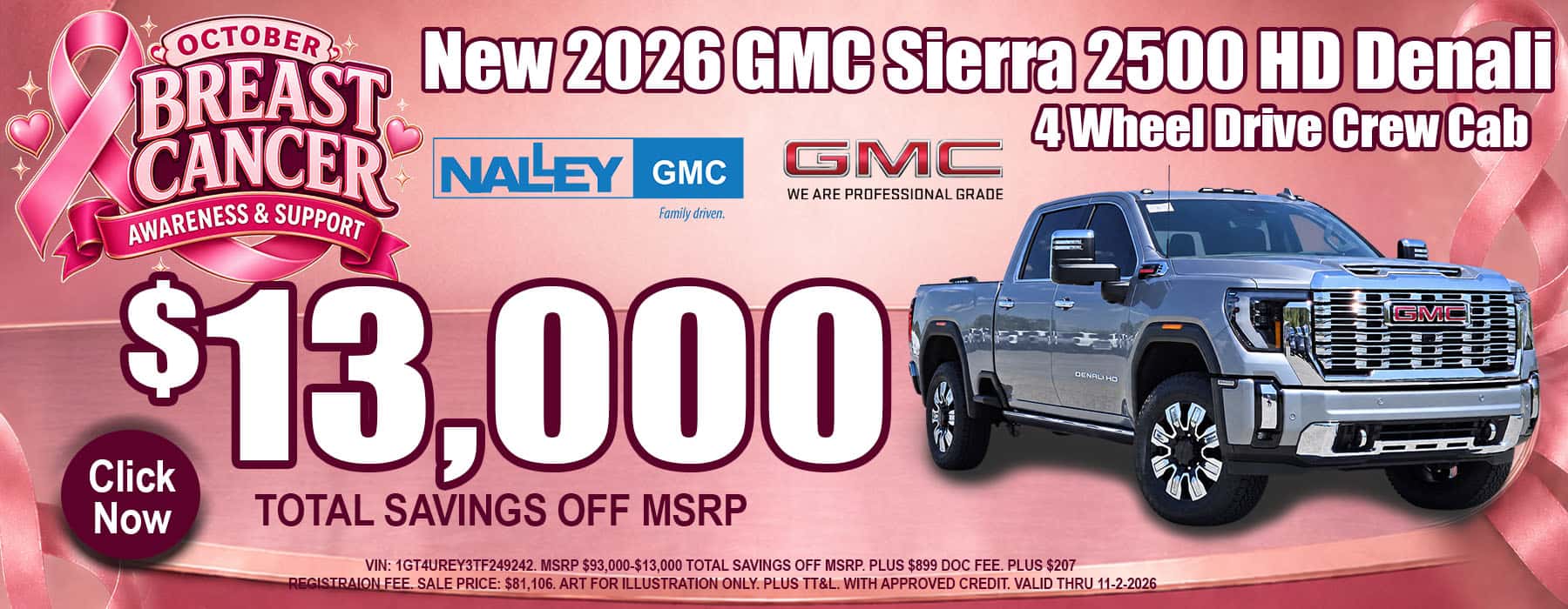 $13,000 Off 2500 Denali