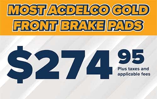 Most ACDelco Gold Front Brake Pads Installed*