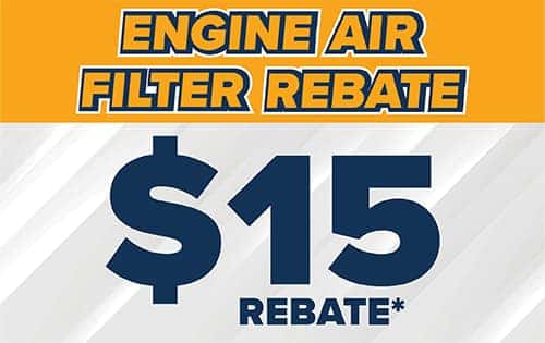 Engine Air Filter Rebate