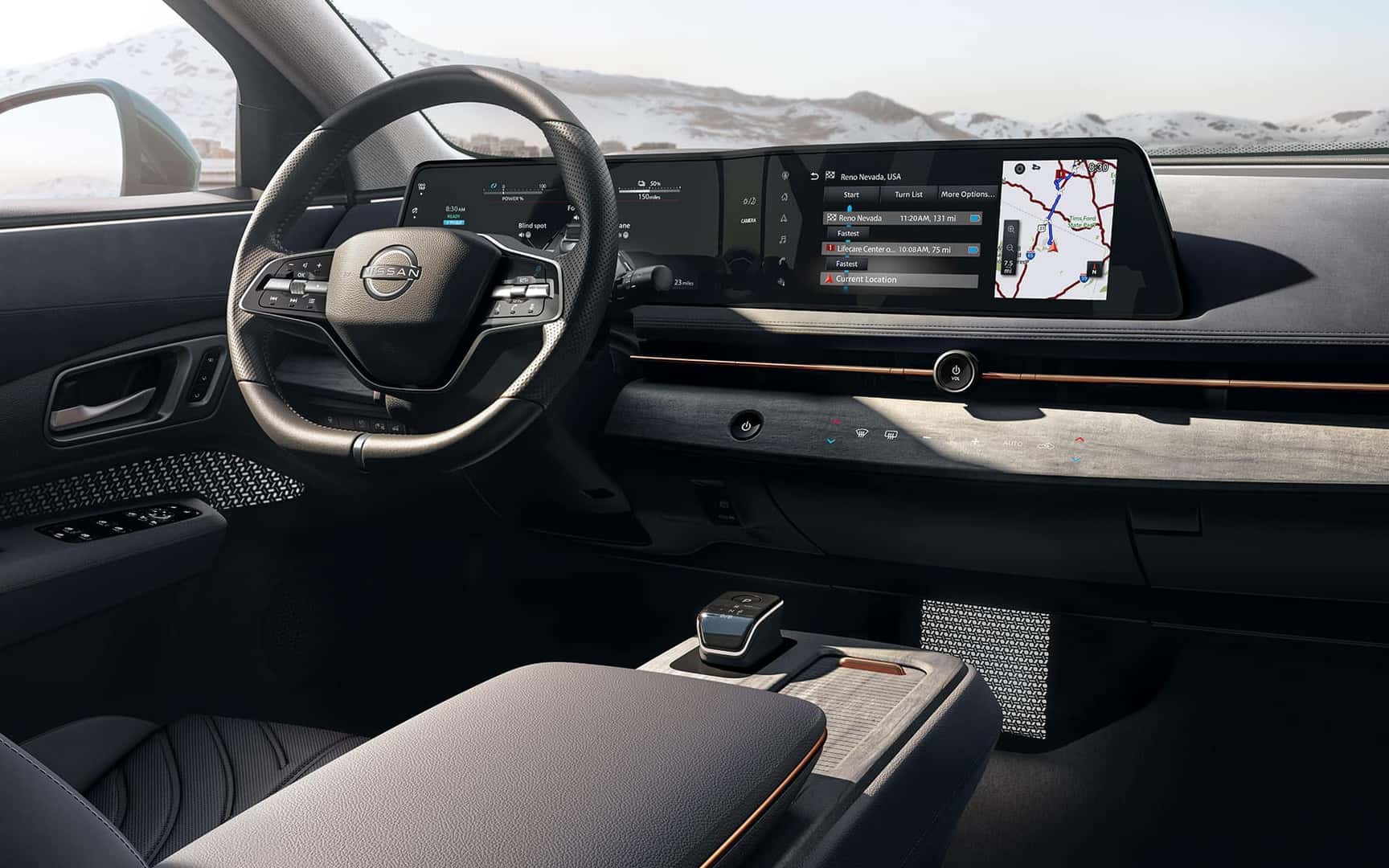 Close-up of vehicle dashboard