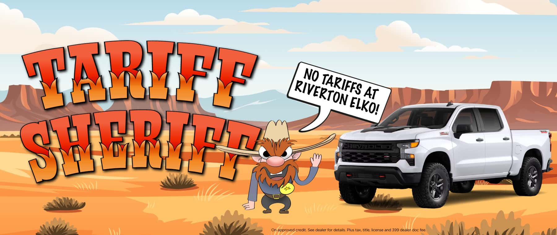 tariff sheriff with white truck 2