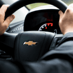 hands on the chevy equinox steering wheel