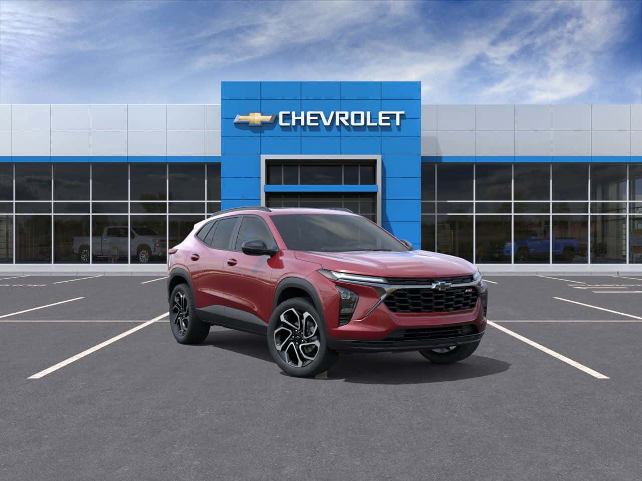 2025 Chevrolet Trax 2RS parked in Thomasville, Alabama with black RS wheels