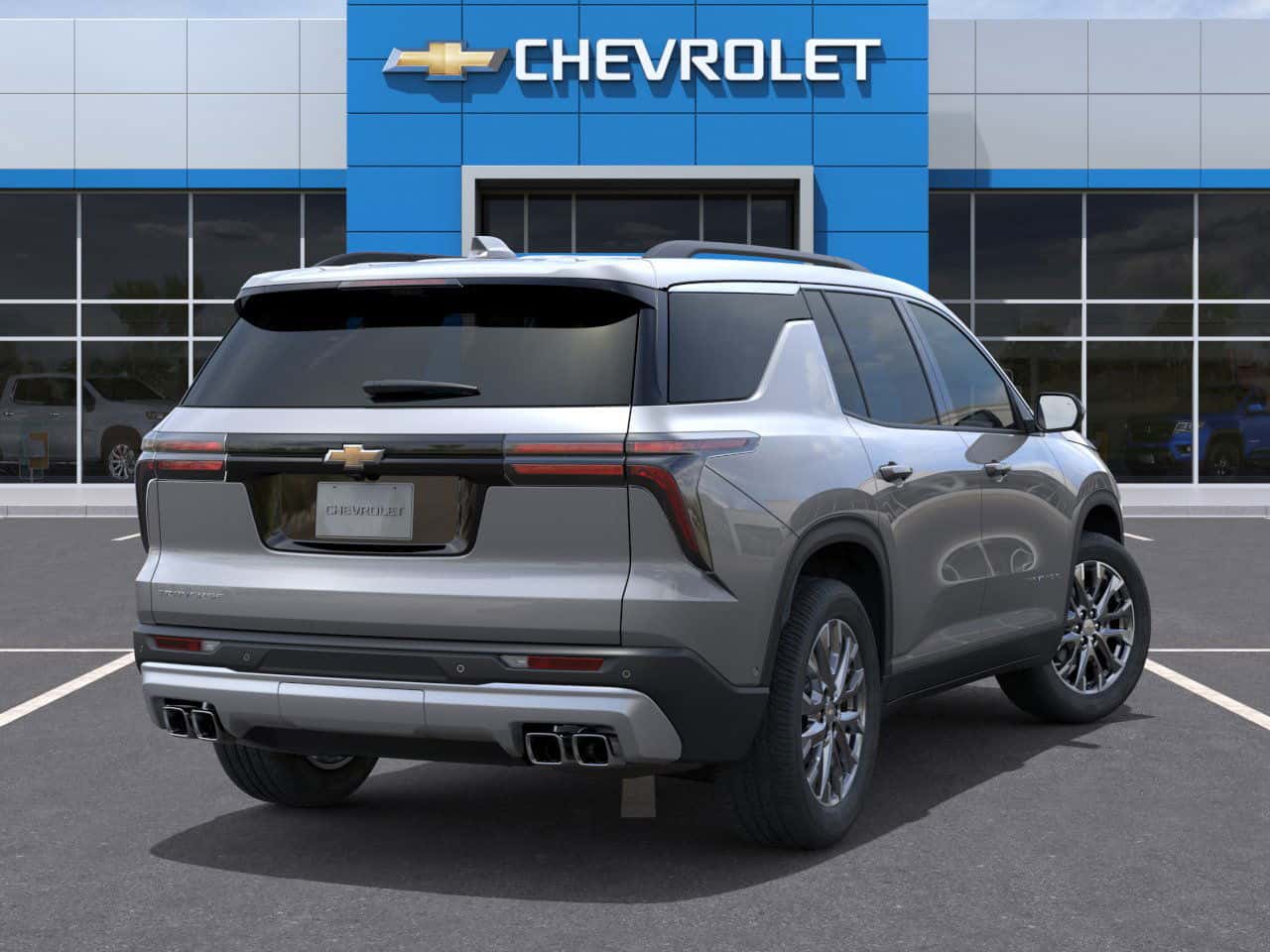 Spacious interior of Chevrolet Traverse LT with touchscreen and seats in Meridian, MS