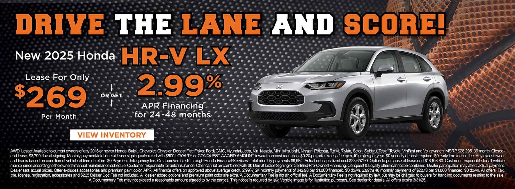 March 2025 HRV lease