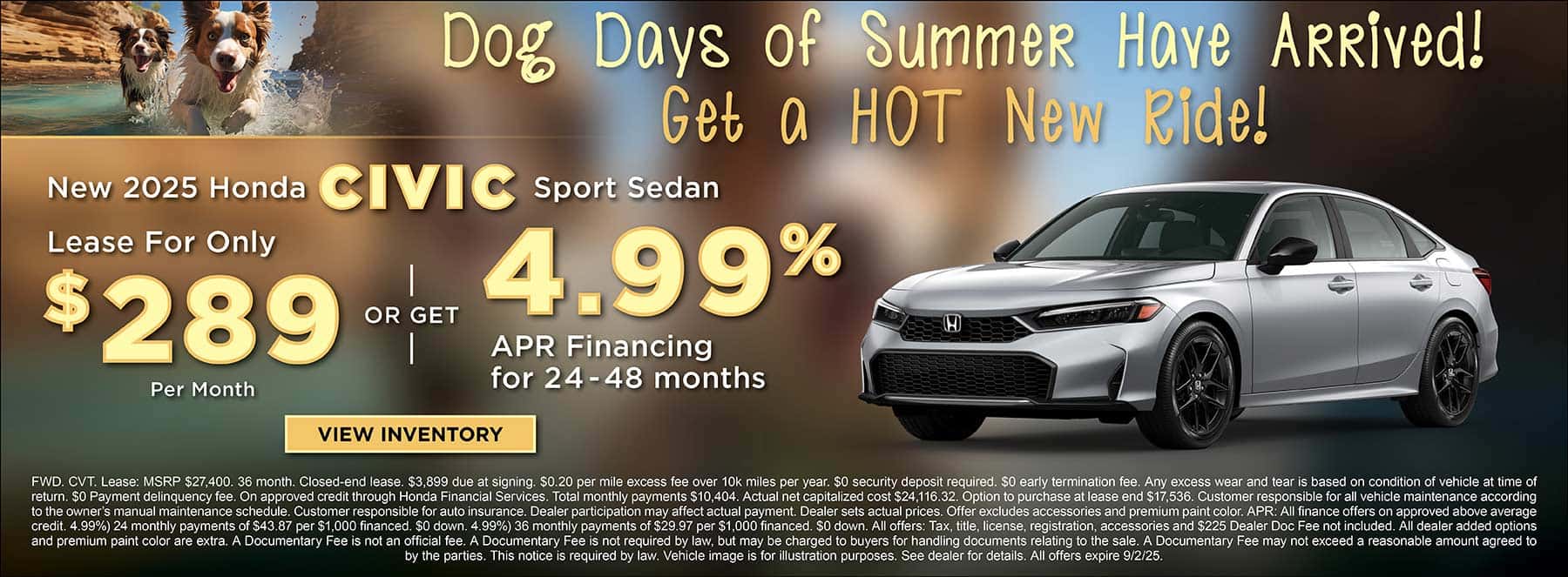 August Civic Offer