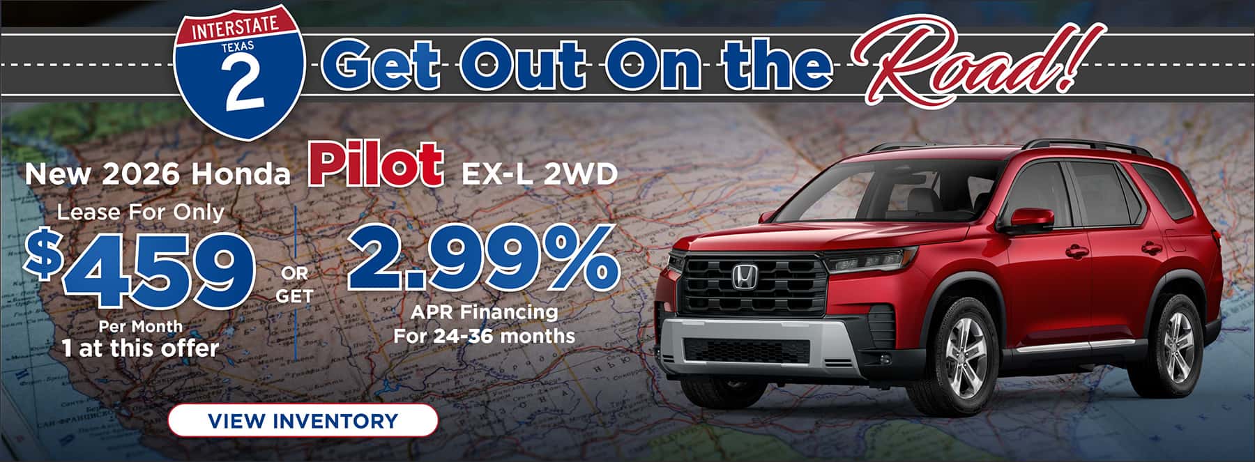 Get out on the road Pilot offer