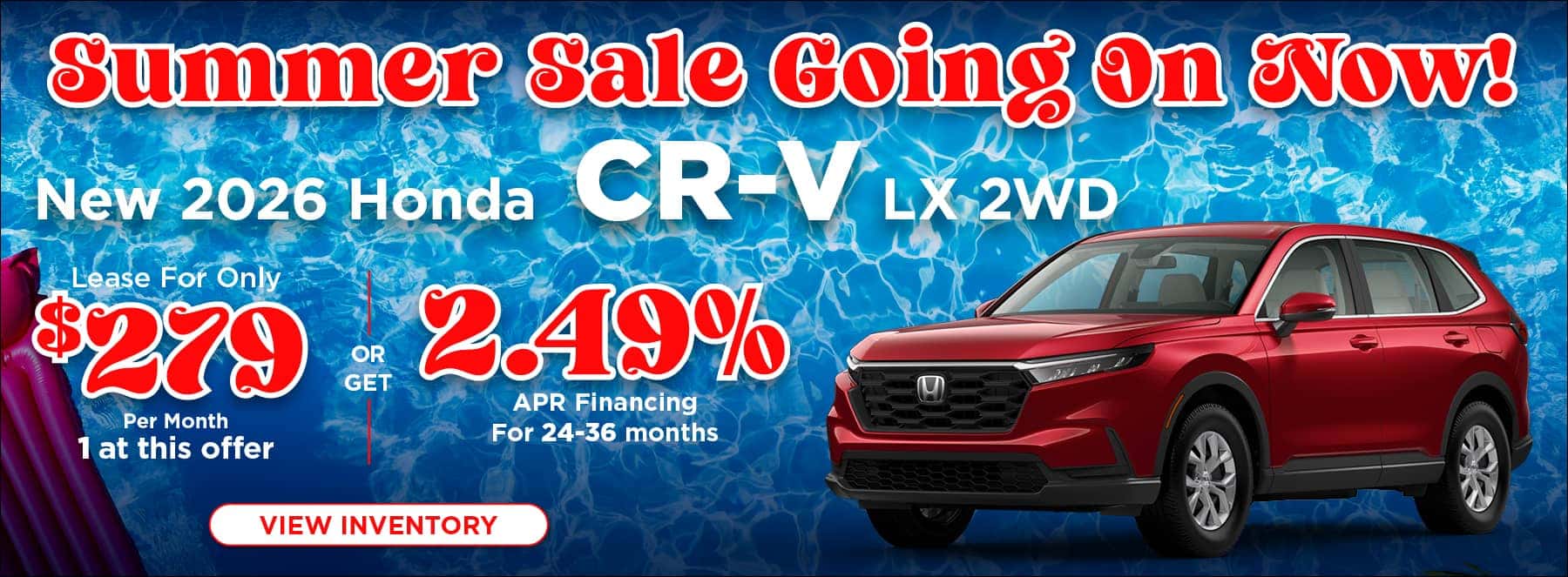 2026 Honda CR-V Summer Sale
