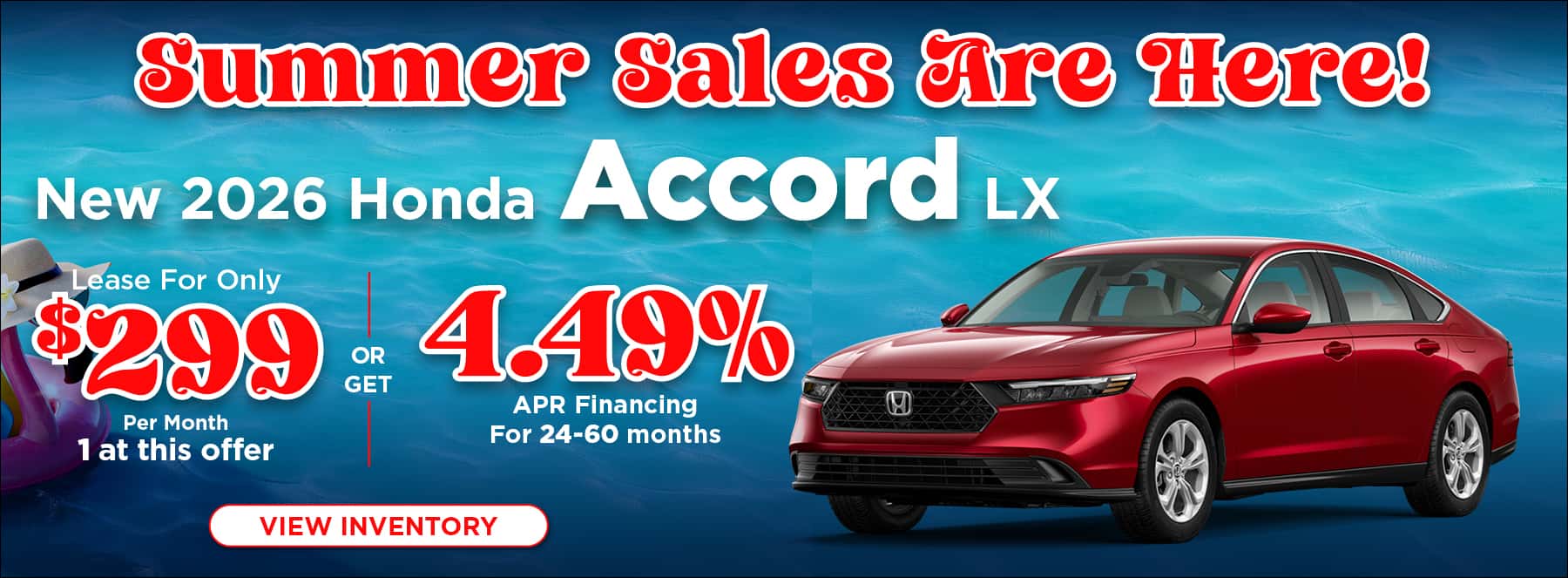 2026 Honda Accord Summer Sale