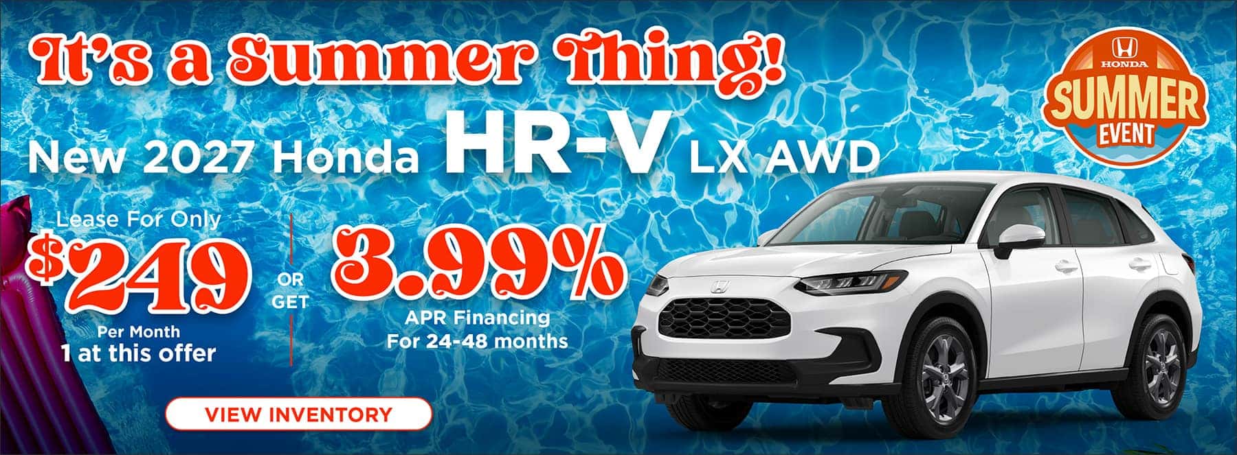Its a Summer Thing HR-V Offer