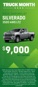 2025 Silverado 3500 LTZ $9,000 Net Savings offer