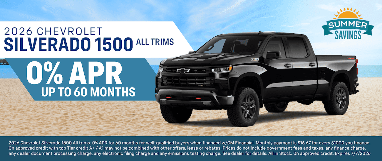 2026 Silverado 1500 APR offer