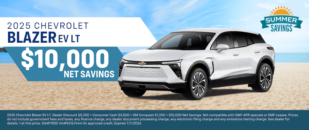 2025 Blazer EV LT Net savings offer