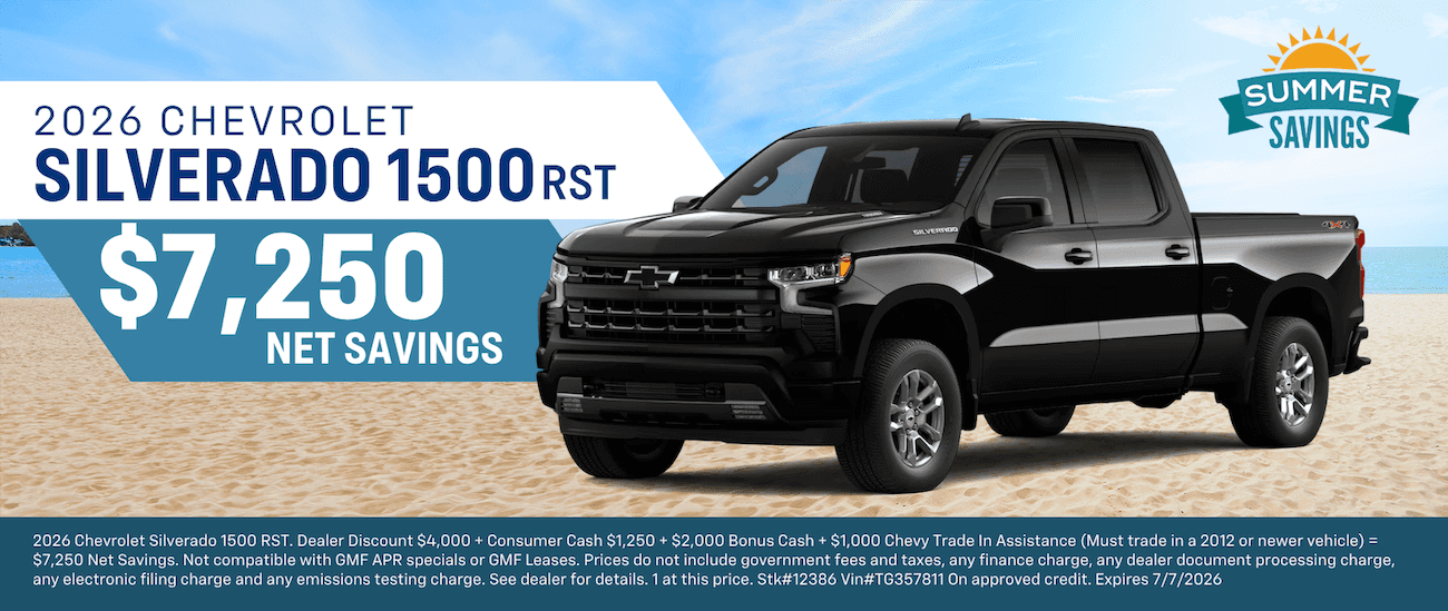 2026 Silverado 1500 Net Savings offer