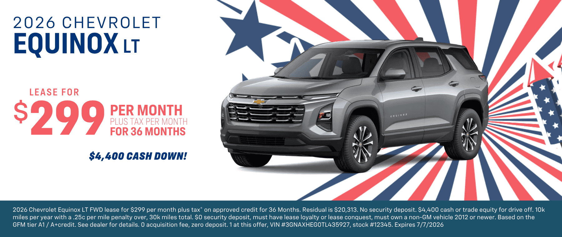 2026 Equinox LT lease offer