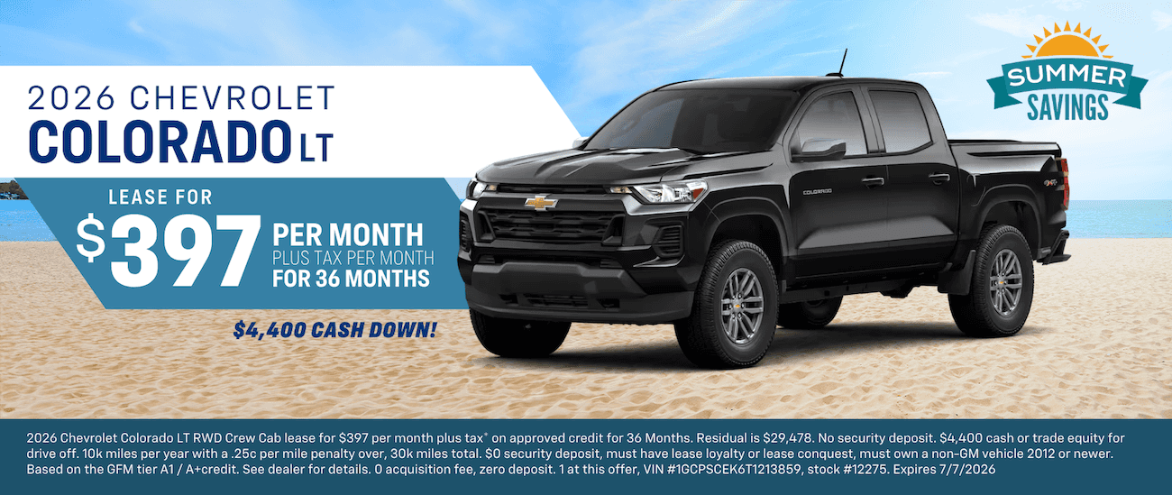 2026 Colorado LT Lease offer