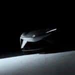 Grayscale front view of Acura