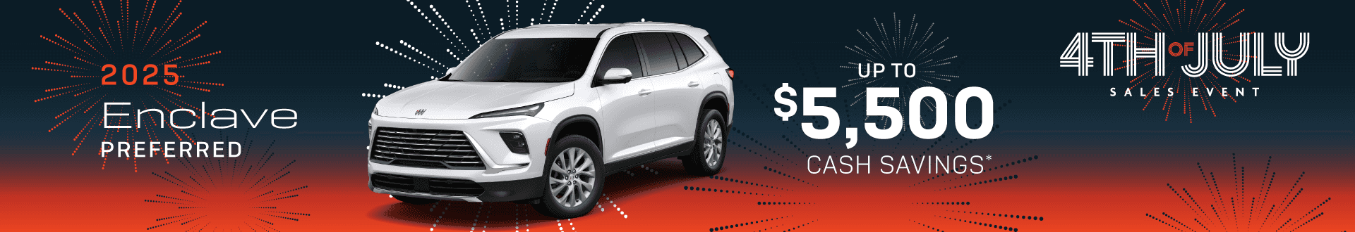 2025 Buick Enclave Preferred : Cash savings up to Savings up to $5500 off - -