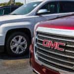 Front end of GMC suvs