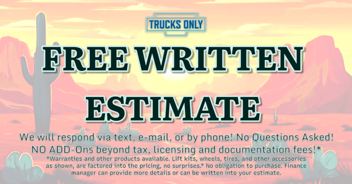 FREE WRITTEN ESTIMATE