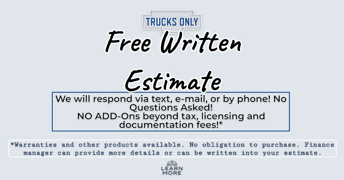 FREE WRITTEN ESTIMATE