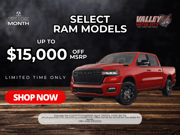 April 2025 Select RAM 1500 Models