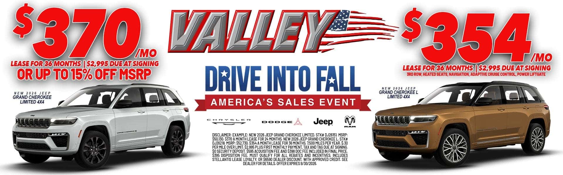 2026 Jeep Grand Cherokee Limited 4X4 or 2026 Jeep Grand Cherokee L Limited 4X4