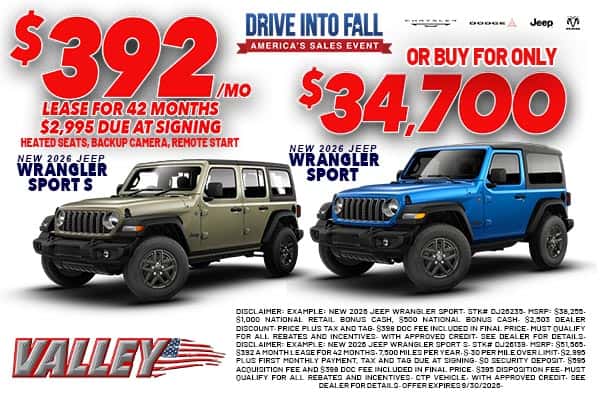 September 2026 Wrangler Offer