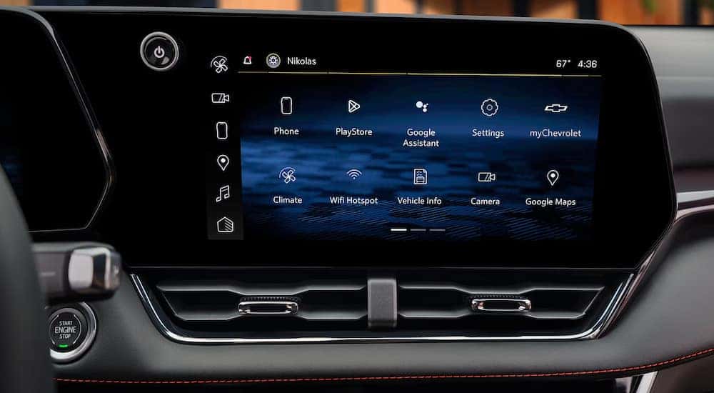 Infotainment system on a 2026 Chevy Equinox.