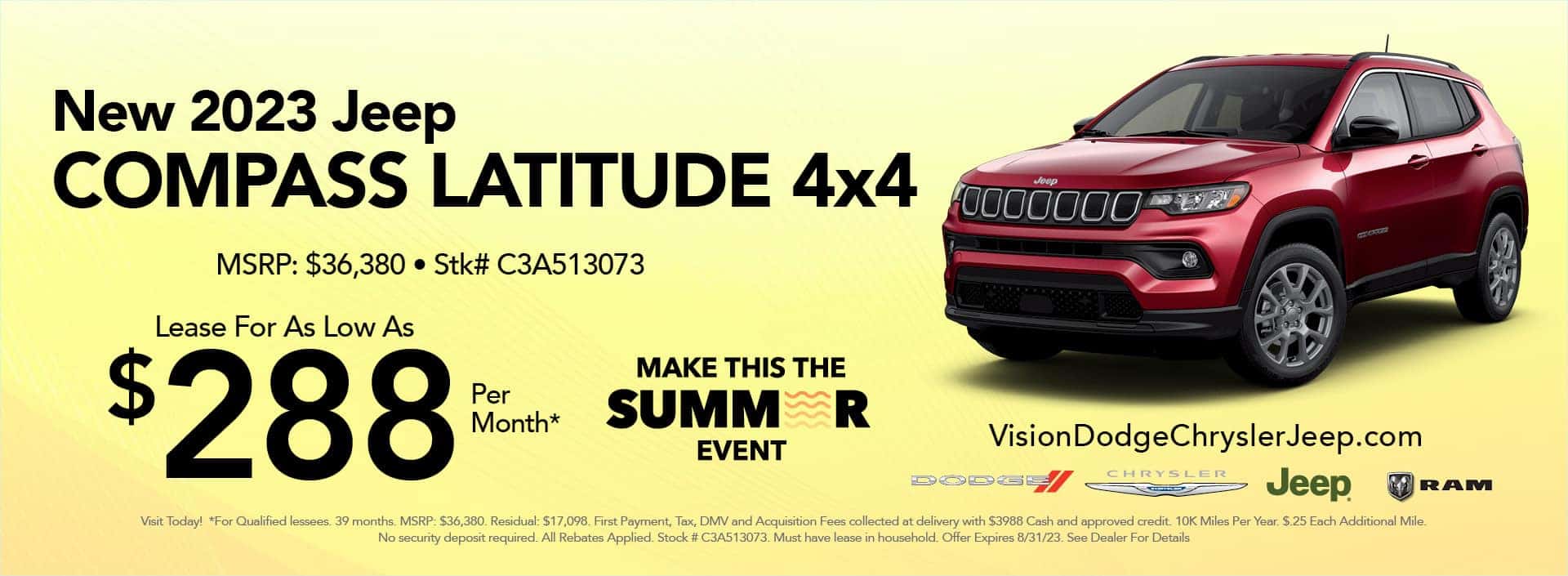 to Vision Chrysler Dodge Jeep Ram of Penfield in Rochester, NY