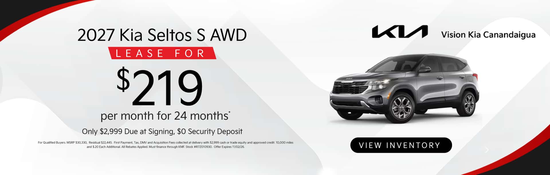 Vision Kia October Specials