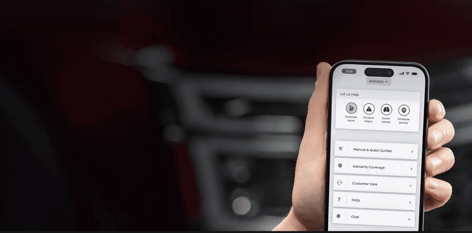 Nissan Roadside Assistance App