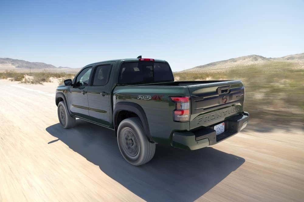 Tactical Green Metallic Nissan Frontier 2026