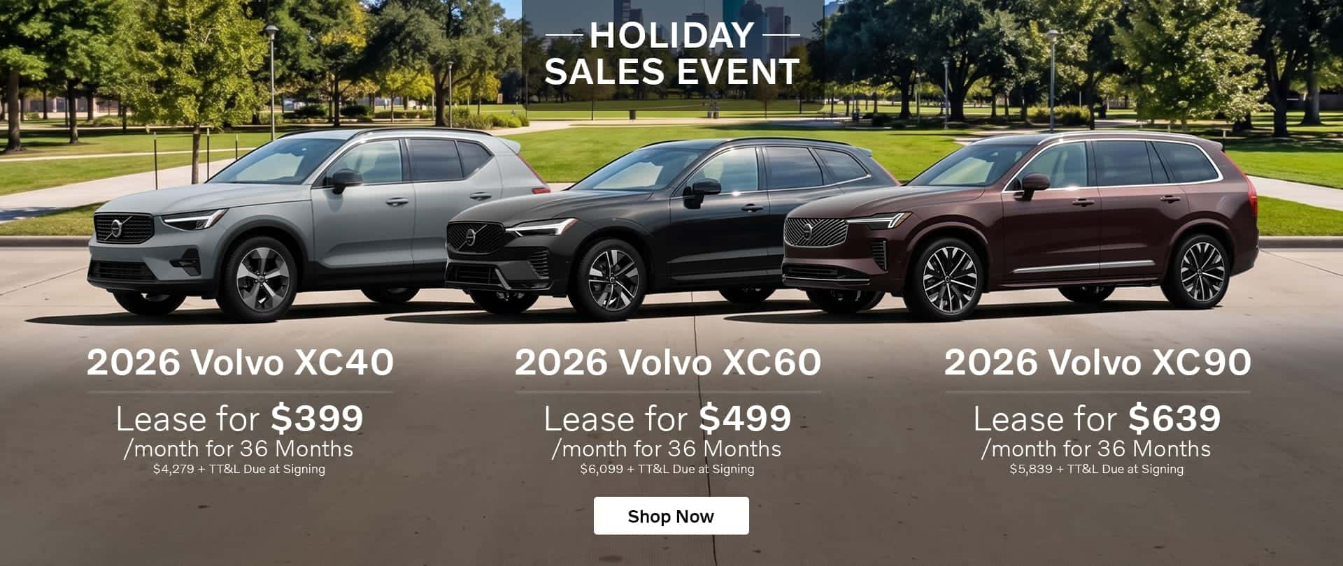 Corporate Lease Offers, October 2026 Holiday Sales Event