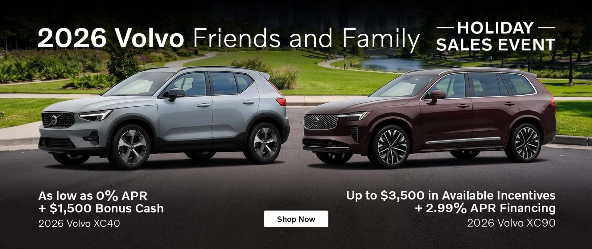 2026 Volvo Friends and Family - XC40 and XC90