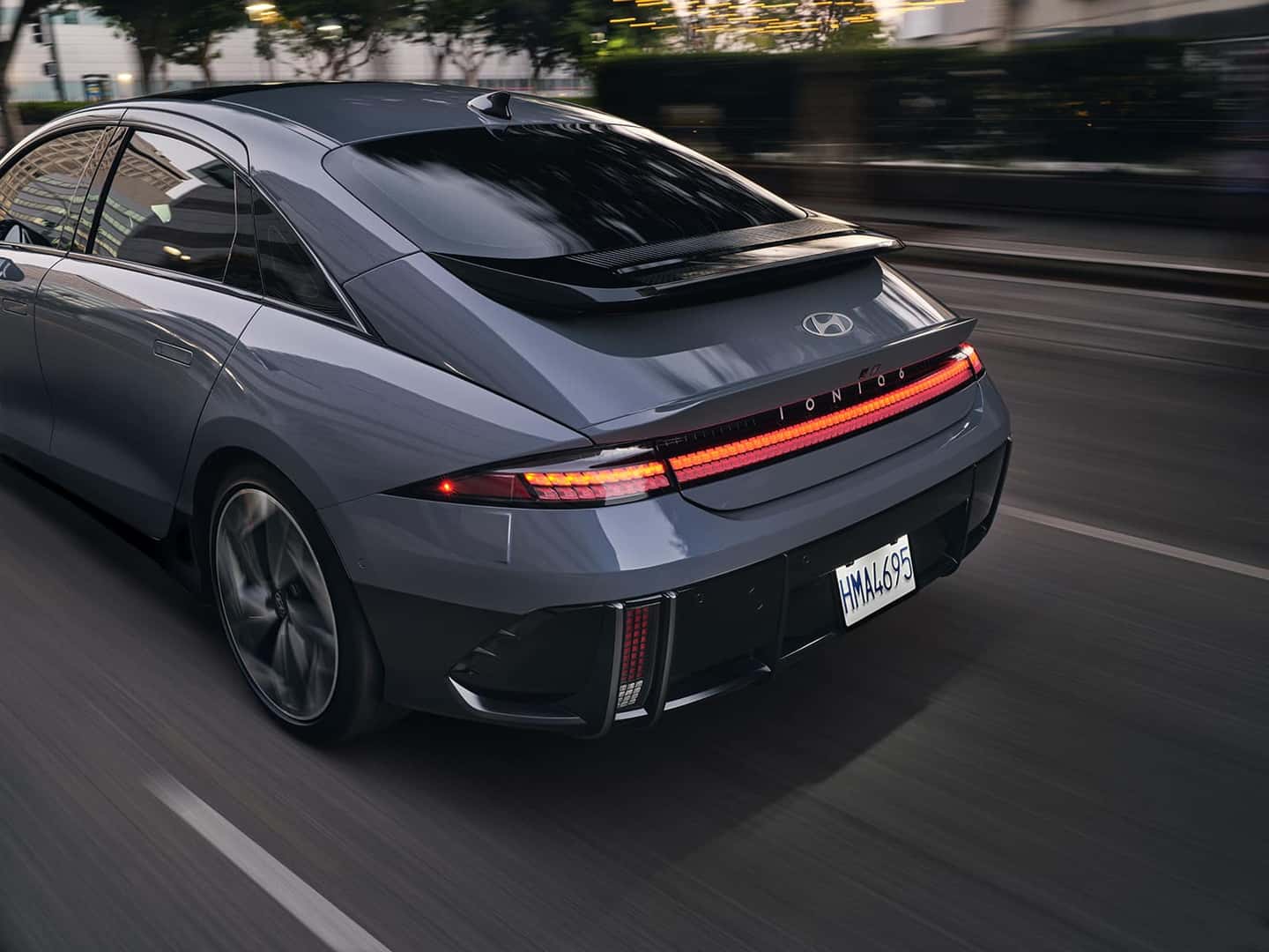 2024 Ioniq 6 sedan exterior back view 