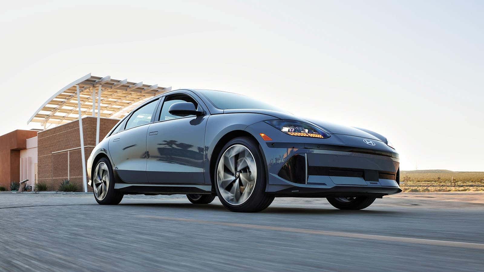 2024 Hyundai Ioniq 6 silver EV sedan