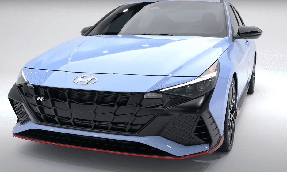 2024 Elantra N blue sedan