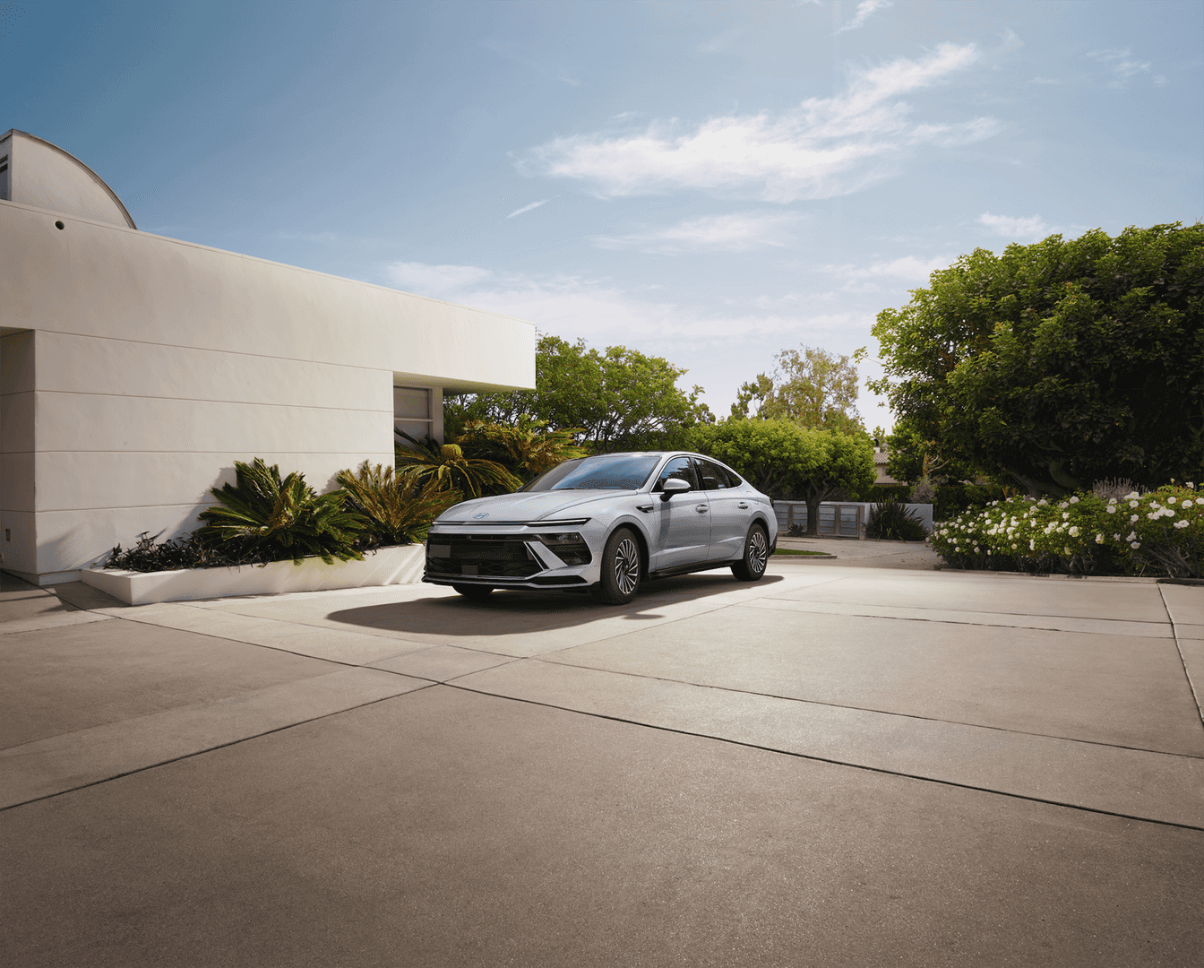 2024 Hyundai Sonata white sedan
