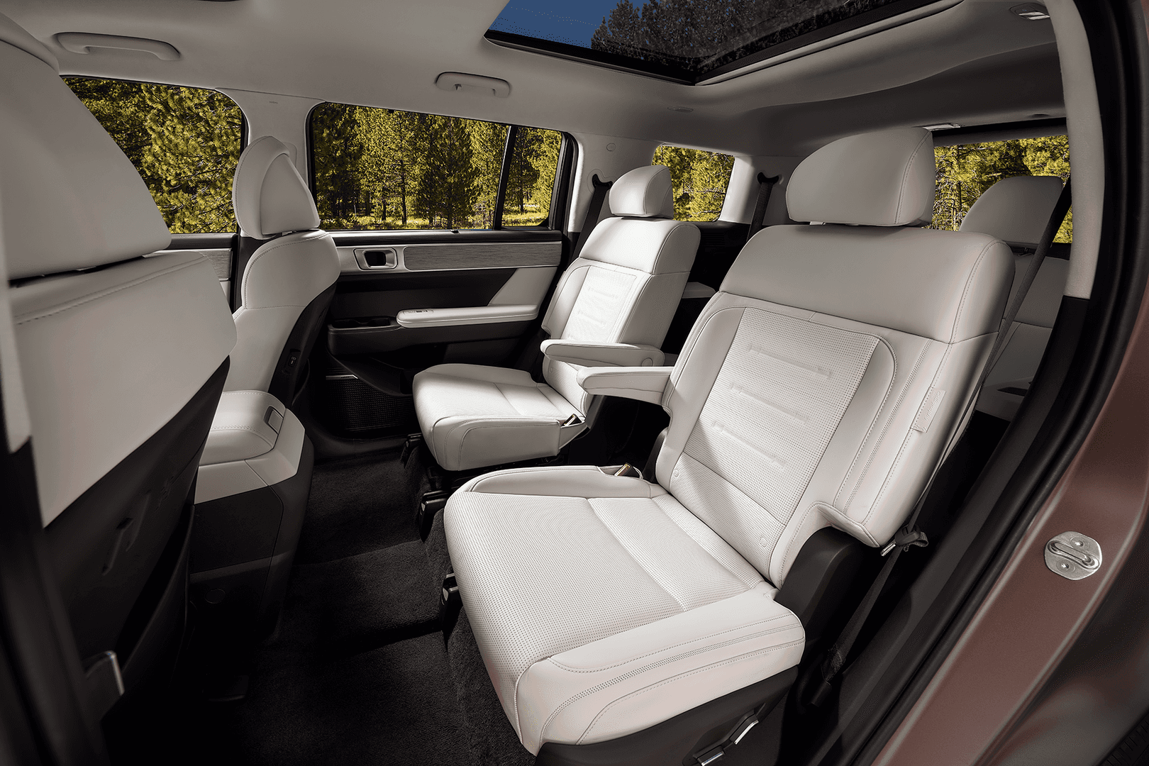 2026 Santa Fe back seats white