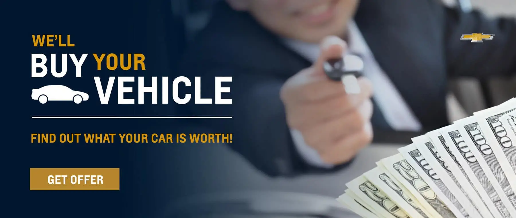 We'll buy your vehicle. Find out what your car is worth!